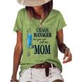 Chaos Manager But You Can Call Me Mom Women's Short Sleeve Loose T-shirt Green