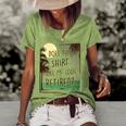 Does This Make Me Look Retired Funny Retirement Women's Short Sleeve Loose T-shirt Green