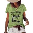 Maybe Coffee Is Addicted To Me Women's Short Sleeve Loose T-shirt Green