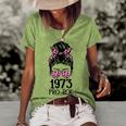 Pro 1973 Roe Pro Choice 1973 Womens Rights Feminism Protect Women's Short Sleeve Loose T-shirt Green