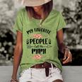 Womens My Favorite People Call Me Mimi Mothers Day Gifts Women's Short Sleeve Loose T-shirt Green