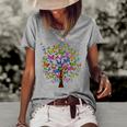 Butterflies On Tree For Butterfly Lovers Women's Short Sleeve Loose T-shirt Grey