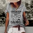 Funny Kids Gaming Women's Short Sleeve Loose T-shirt Grey