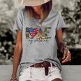 I Love My Soldier Military Military Army Wife Women's Short Sleeve Loose T-shirt Grey