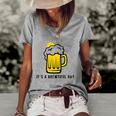 Its A Brewtiful Day Beer Mug Women's Short Sleeve Loose T-shirt Grey