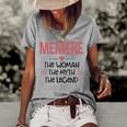 Memere Grandma Memere The Woman The Myth The Legend Women's Loose T-shirt Grey