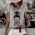 Pro 1973 Roe Pro Choice 1973 Womens Rights Feminism Protect Women's Short Sleeve Loose T-shirt Grey