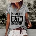 Straight Outta The Water - Christian Baptism Women's Short Sleeve Loose T-shirt Grey