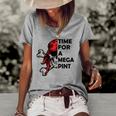 Time For A Mega Pint Funny Sarcastic Saying Women's Short Sleeve Loose T-shirt Grey