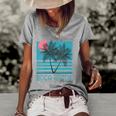 Womens Boca Raton Florida Souvenirs Fl Palm Tree Vintage Women's Short Sleeve Loose T-shirt Grey