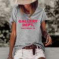 Womens Gallery Dept Hollywood Ca Clothing Brand Gift Able Women's Short Sleeve Loose T-shirt Grey
