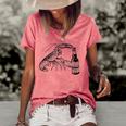 Beer Drinking Lobster Funny Craft Beer Gift Women's Short Sleeve Loose T-shirt Watermelon