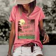 Does This Make Me Look Retired Funny Retirement Women's Short Sleeve Loose T-shirt Watermelon