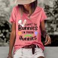 Forget The Bunnies Im Chasing Hunnies Funny Boys Easter Gift Women's Short Sleeve Loose T-shirt Watermelon