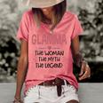 Glamma Grandma Glamma The Woman The Myth The Legend Women's Loose T-shirt Watermelon