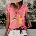 Hamster Lover Hammy Girls Women Women's Short Sleeve Loose T-shirt Watermelon