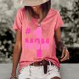 Hashtag Number One Mom Mothers Day Idea Mama Women Women's Short Sleeve Loose T-shirt Watermelon