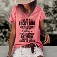 I Am A Lucky Girl I Never Dreamed Im End Up Dating A Perfect Freakin Women's Short Sleeve Loose T-shirt Watermelon