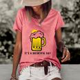 Its A Brewtiful Day Beer Mug Women's Short Sleeve Loose T-shirt Watermelon