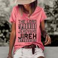 Jehovah Jireh My Provider - Jehovah Jireh Provides Christian Women's Short Sleeve Loose T-shirt Watermelon