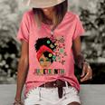 Junenth Is My Independence Day Black Queen And Butterfly Women's Short Sleeve Loose T-shirt Watermelon