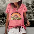 Mind Your Own Uterus Rainbow My Uterus My Choice Women's Short Sleeve Loose T-shirt Watermelon