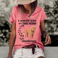 Mini Goldendoodle Quote Mom Doodle Dad Art Cute Groodle Dog Women's Short Sleeve Loose T-shirt Watermelon
