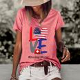 Oncology Nurse Rn 4Th Of July Independence Day American Flag Women's Loose T-shirt Watermelon