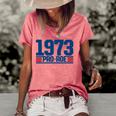 Pro 1973 Roe Pro Choice 1973 Womens Rights Feminism Protect Women's Short Sleeve Loose T-shirt Watermelon