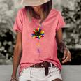 Rainbow Sunflower Love Is Love Lgbt Gay Lesbian Pride Women's Short Sleeve Loose T-shirt Watermelon