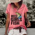 Reel Girl Fish Women's Short Sleeve Loose T-shirt Watermelon