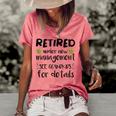 Retired Under New Management See Grandkids Retirement Women's Loose T-shirt Watermelon