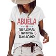 Abuela Grandma Abuela The Woman The Myth The Legend Women's Loose T-shirt White