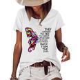 Butterfly She Whispered Back I Am The Storm Women's Short Sleeve Loose T-shirt White