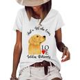 Copy Of Justagirlwholovesgoldenretrievers Women's Short Sleeve Loose T-shirt White