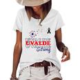 Dandelion Uvalde Strong Texas Strong Pray Protect Kids Not Guns Women's Short Sleeve Loose T-shirt White