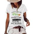 Foxy Grandma They Call Me Foxy Because Partner In Crime Women's Loose T-shirt White