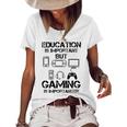 Funny Kids Gaming Women's Short Sleeve Loose T-shirt White