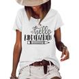 Hello Kindergarten V2 Women's Short Sleeve Loose T-shirt White