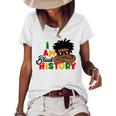 I Am Black History For Kids Boys Black History Month Women's Short Sleeve Loose T-shirt White