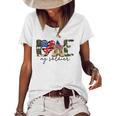 I Love My Soldier Military Military Army Wife Women's Short Sleeve Loose T-shirt White