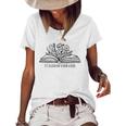 Its A Good Day To Read A Book And Flower Tee For Teacher Women's Short Sleeve Loose T-shirt White
