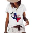 Jesus Pray For Uvalde Texas Protect Texas Not Gun Christian Cross Women's Short Sleeve Loose T-shirt White