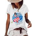 Just Here To Bang Fireworks Fourth Of July Usa Girl American Women's Short Sleeve Loose T-shirt White