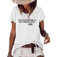 Just Love Everyone Ill Sort Them Out Later God Funny Women's Short Sleeve Loose T-shirt White