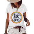 Lgbtq Free Mom Hugs Gay Pride Lgbt Ally Rainbow Lgbt Women's Short Sleeve Loose T-shirt White
