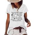 Mind Your Own Fucking Business Funny Sarcastic Adult Humor Women's Short Sleeve Loose T-shirt White