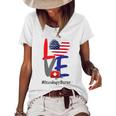 Oncology Nurse Rn 4Th Of July Independence Day American Flag Women's Loose T-shirt White