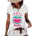 One In A Melon Mama Watermelon Funny Family Matching Mothers Day Women's Short Sleeve Loose T-shirt White