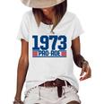 Pro 1973 Roe Pro Choice 1973 Womens Rights Feminism Protect Women's Short Sleeve Loose T-shirt White
